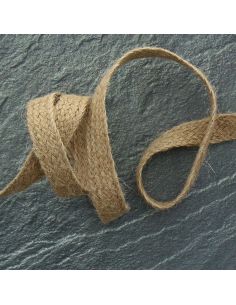 Tresse plate jute 20 mm - Naturel