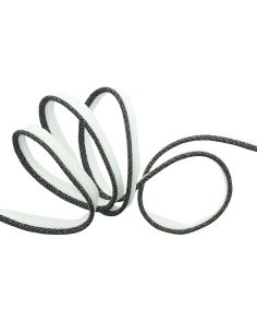 Passepoil, dépassant lurex - Noir trame blanche