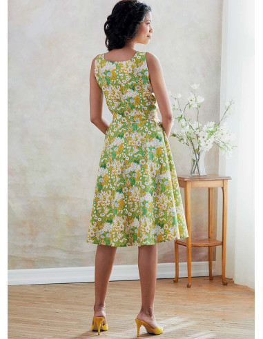 Patron de robe, ceinture et sac à main - Butterick 6674