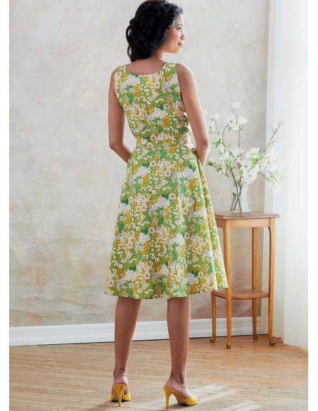 Patron de robe, ceinture et sac à main - Butterick 6674
