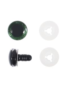 Lot de 4 yeux de sécurité 14 mm - Vert