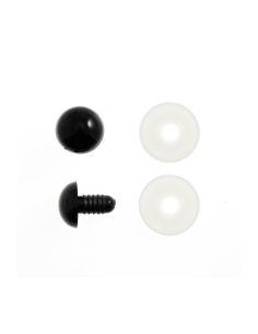 Lot de 10 yeux de sécurité 6 mm - Noir