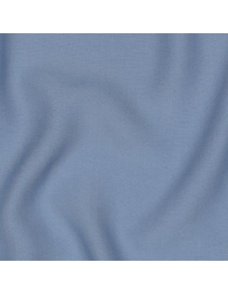 Tissu tencel effet peau de pêche - Bleu charette