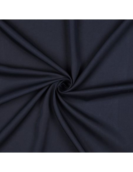 Tissu tencel effet peau de pêche - Bleu navy