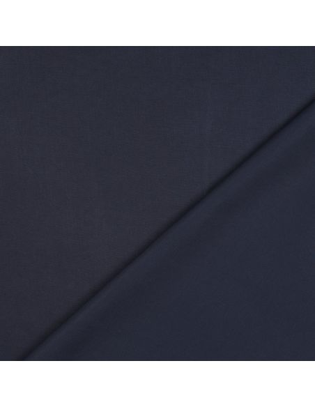 Tissu tencel effet peau de pêche - Bleu navy