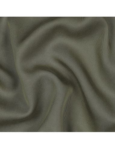 Tissu tencel effet peau de pêche - Kaki