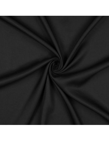 Tissu tencel effet peau de pêche - Noir