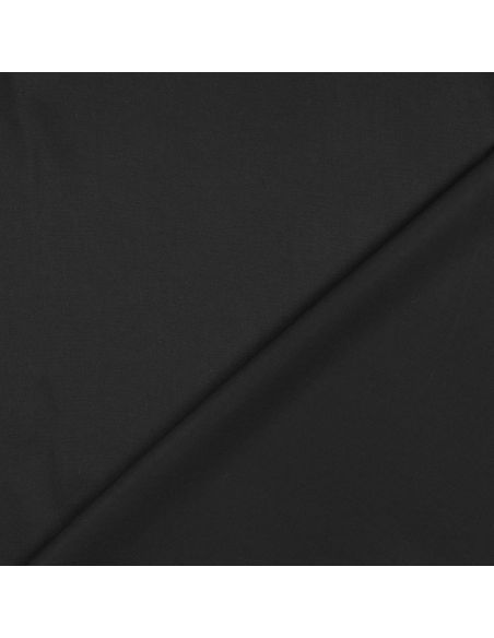 Tissu tencel effet peau de pêche - Noir