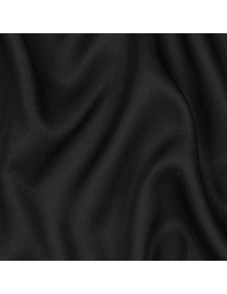 Tissu tencel effet peau de pêche - Noir