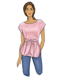Patron de haut et ceinture - Butterick 6685 2