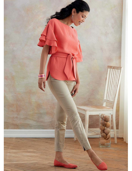Patron de haut et ceinture - Butterick 6685