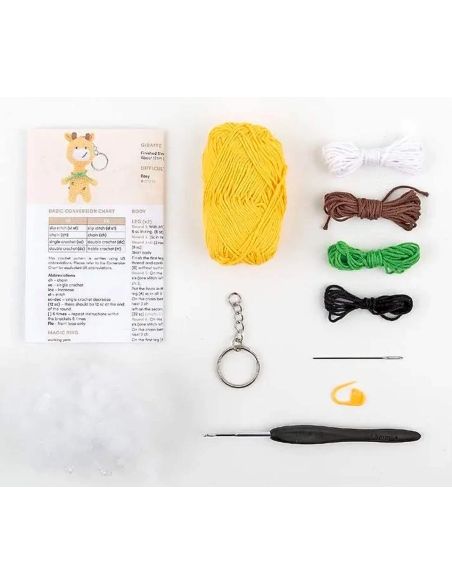 Kit mini porte-clés amigurumi Anchor - Gigi la girafe
