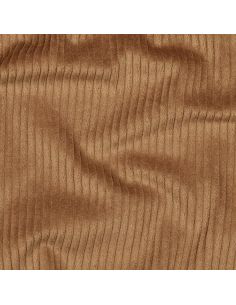 Tissu velours côtelé coton - Chocolat 2