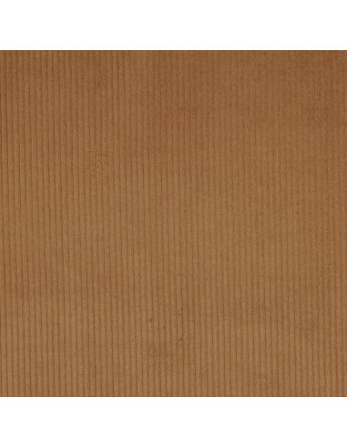 Tissu velours côtelé coton - Chocolat