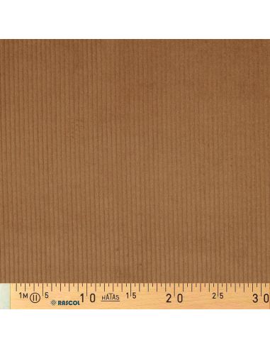 Tissu velours côtelé coton - Chocolat