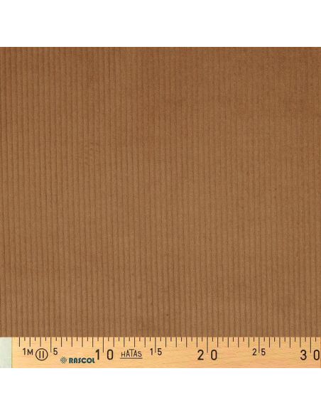 Tissu velours côtelé coton - Chocolat
