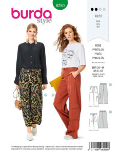 Patron de pantalon ample - Burda 6250