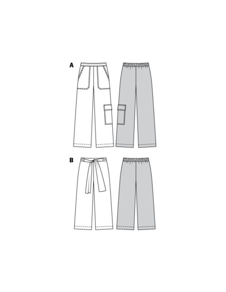 Patron de pantalon ample - Burda 6250