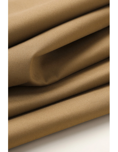 Tissu coton chino stretch Iced Mocha - Atelier Brunette