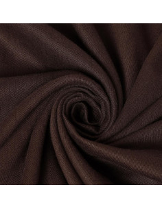 Tissu twill lin viscose Liva Eco Oat Chocolate - Atelier Brunette