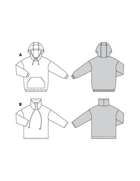 Patron de sweat-shirt - Burda 6253