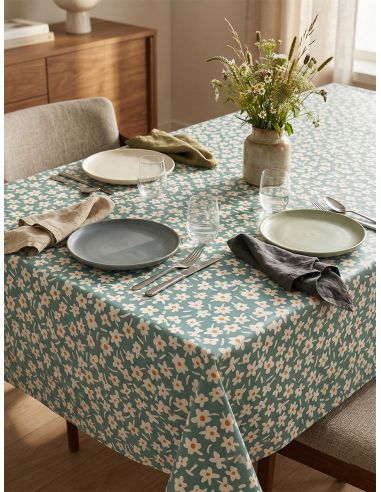 Toile cirée Captain Cook Happy Days - Menthe