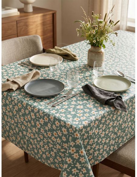 Toile cirée Captain Cook Happy Days - Menthe