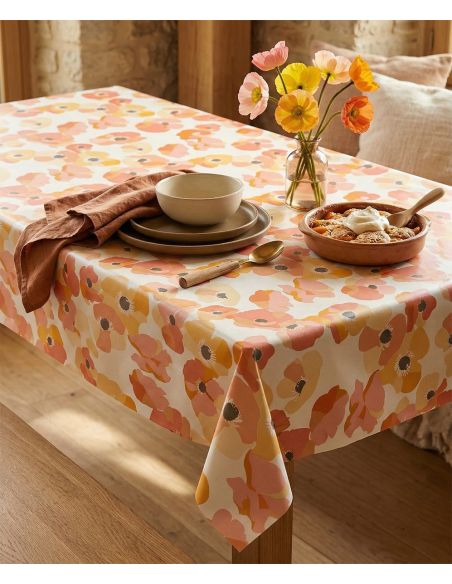 Toile cirée Captain Cook Keshi - Corail