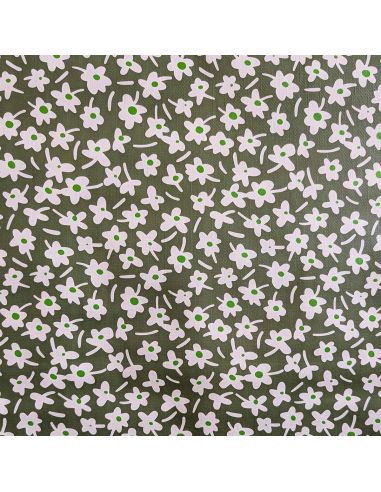 Nappe toile cirée Captain Cook Happy Days - Kaki