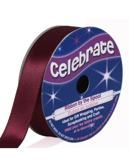 Ruban satin Celebrate prune - 13 mm x 6 mètres