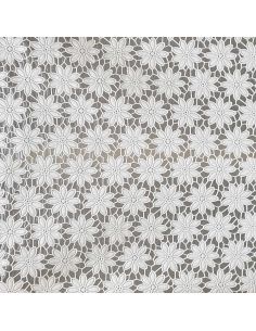 Nappe toile cirée Captain Cook Daisy - Blanc