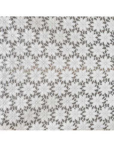 Nappe toile cirée Captain Cook Daisy - Blanc