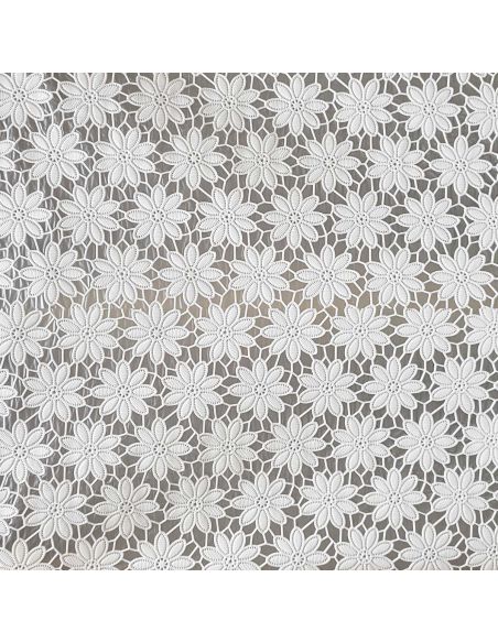 Nappe toile cirée Captain Cook Daisy - Blanc