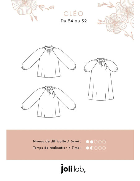 Patron de blouse/robe Cléo - Joli Lab