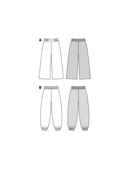 Patron de pantalon bouffant - Burda 6283
