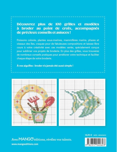 Livre bords de mer - 100 modèles à broder