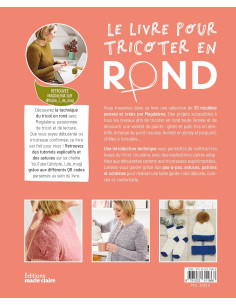Livre le livre pour tricoter en rond 2