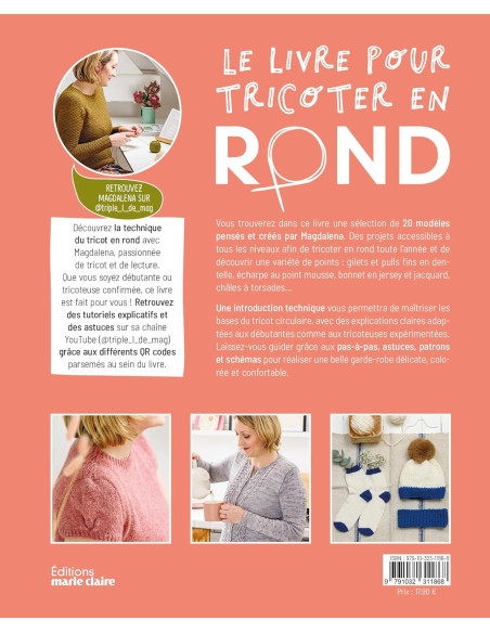 Livre le livre pour tricoter en rond