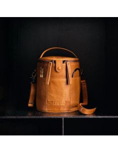 Sac de rangement en cuir pour le tricot Muud Saturn édition limitée - Whisky