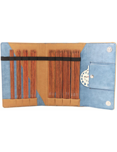 Pochette aiguilles double pointes bois Ginger KnitPro
