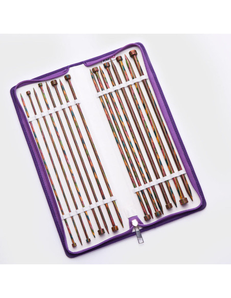 Trousse aiguilles droites en bois Symfonie KnitPro