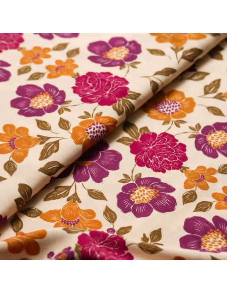 Tissu viscose Dalia crème - Lise Tailor