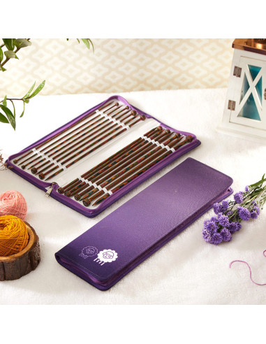 Trousse aiguilles droites en bois Symfonie KnitPro