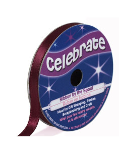 Ruban satin Celebrate prune - 6 mm x 6 mètres