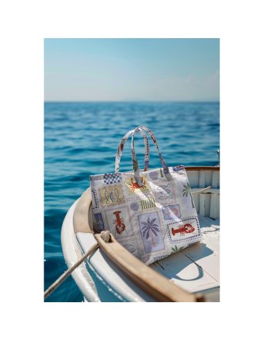 Toile de coton canvas - Patchwork estival