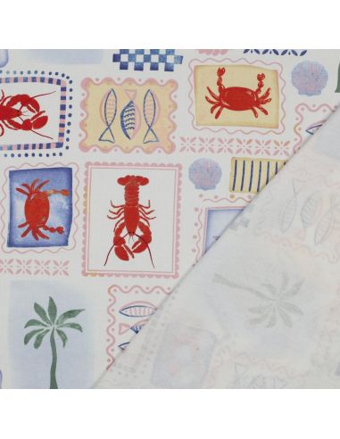 Toile de coton canvas - Patchwork estival