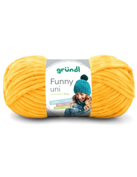 Fil chenille Funny uni Gründl