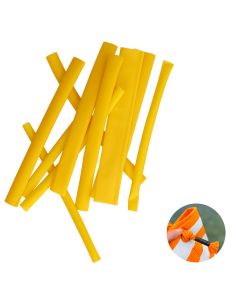 Lot de 10 gaines thermorétractable pour cordon - Jaune