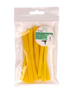 Lot de 10 gaines thermorétractable pour cordon - Jaune 2