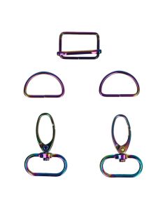 Ensemble de boucles pour sacs & bananes 25 mm - Rainbow